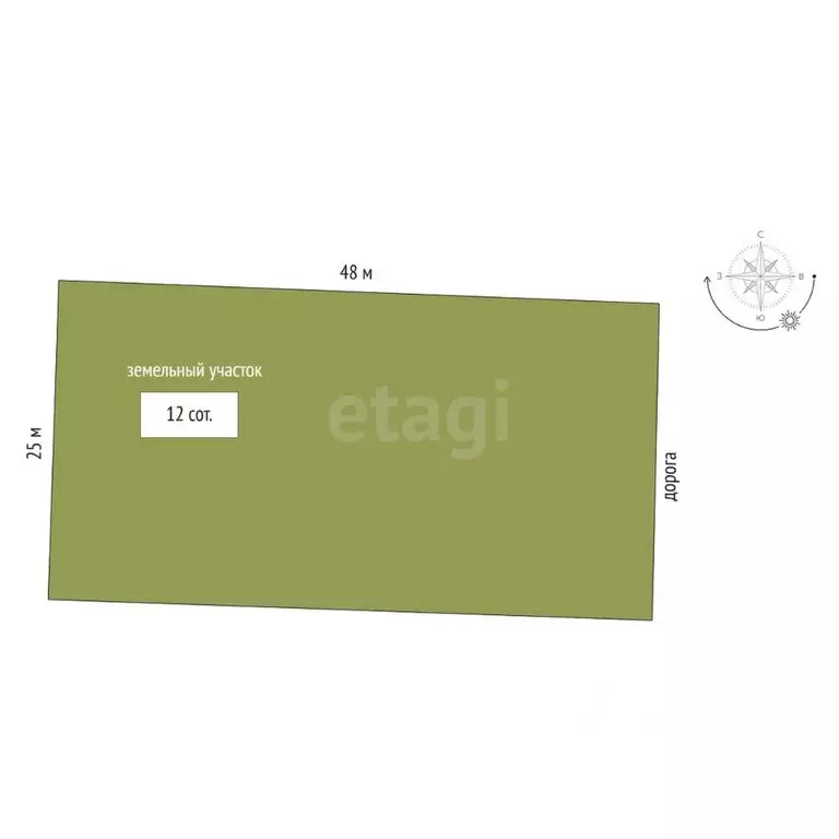 Участок в Пермский край, Пермский муниципальный округ, д. Большакино, ... - Фото 2