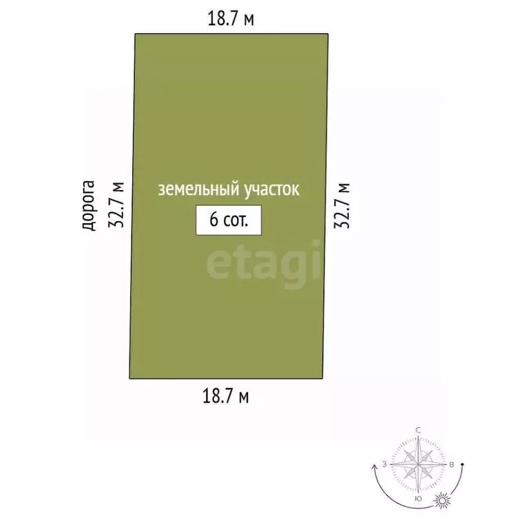 Участок в Ростовская область, Аксайский район, Рассветовское с/пос, ... - Фото 1