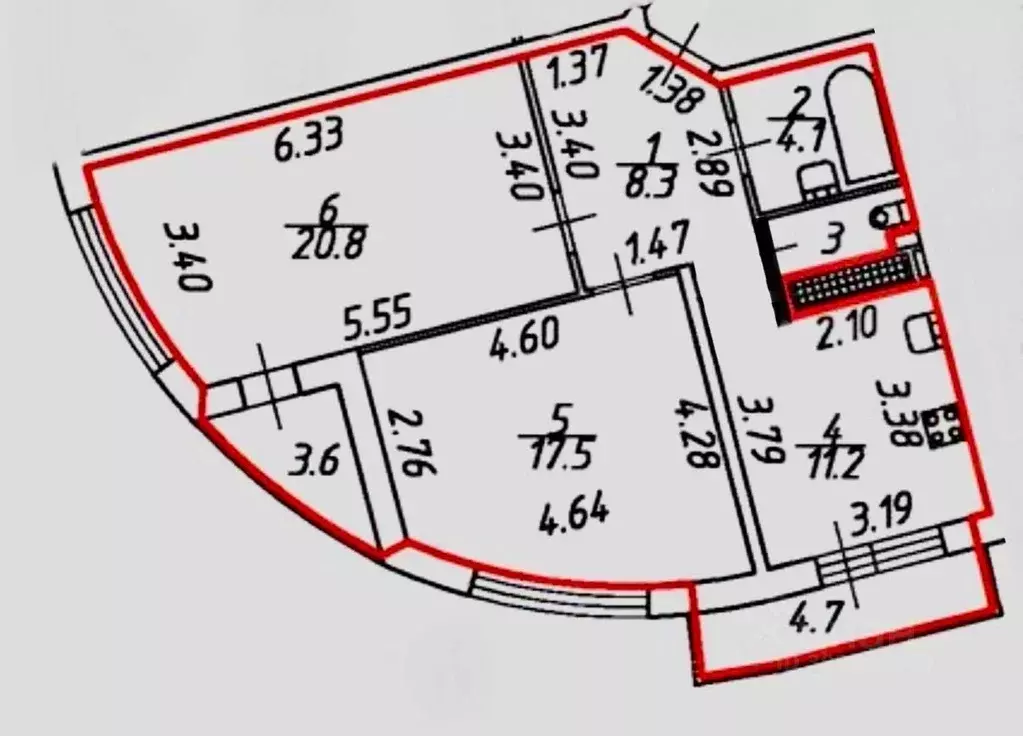 2-к кв. Санкт-Петербург ул. Маршала Казакова, 60к1 (72.0 м) - Фото 0