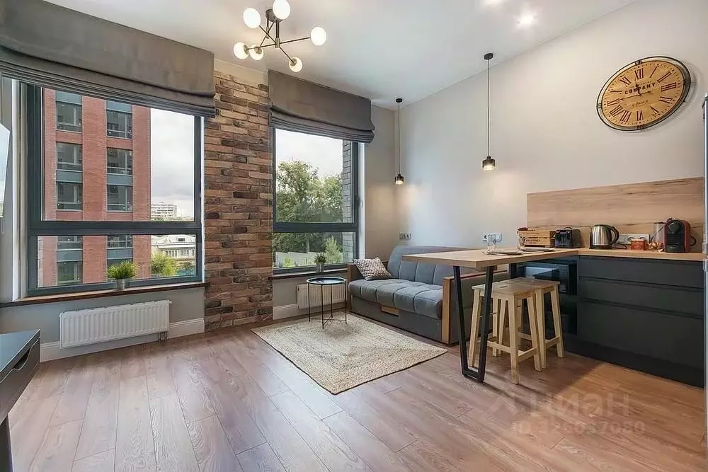 Студия Москва 4-й Верхний Михайловский проезд, 1 (30.0 м) - Фото 2