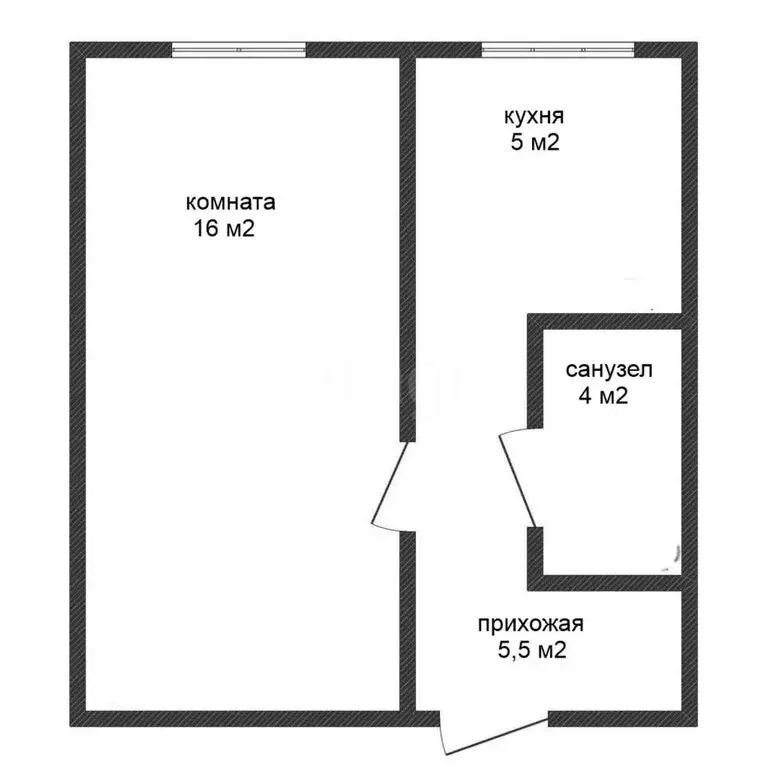 1-комнатная квартира: Новороссийск, Мысхакское шоссе, 52 (30.5 м) - Фото 1