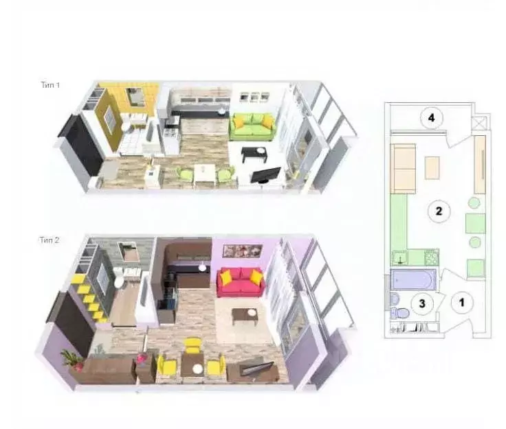 Студия Краснодарский край, Анапа Владимирская ул., 154к2 (35.0 м) - Фото 2