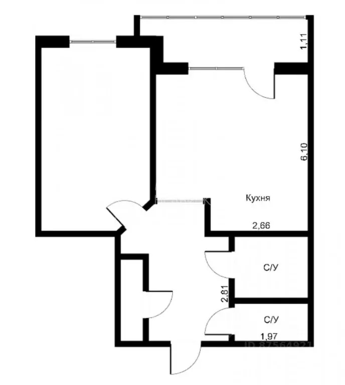 1-к кв. Тюменская область, Тюмень ул. Мельникайте, 2к3 (40.2 м) - Фото 1