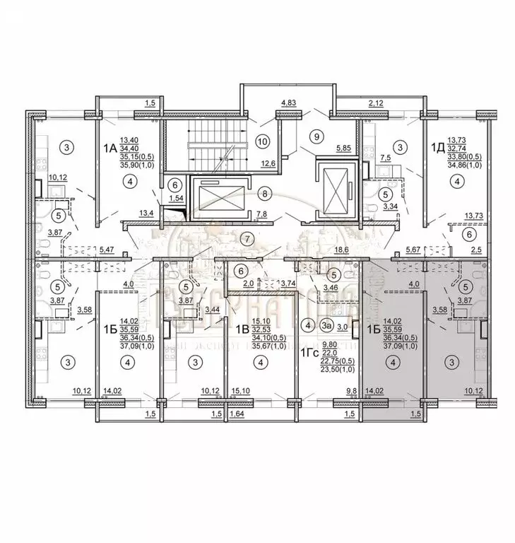 1-комнатная квартира: Тверь, Новочеркасская улица, 53 (37.09 м) - Фото 1