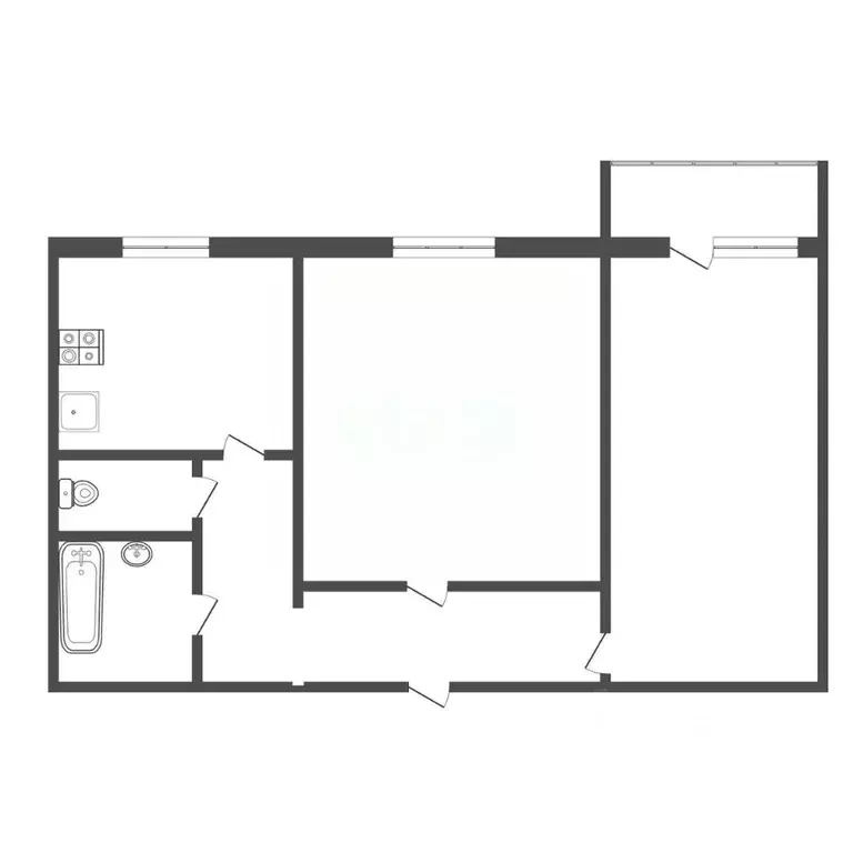 2-к кв. Тульская область, Тула пос. Косая Гора, ул. Максима Горького, ... - Фото 2