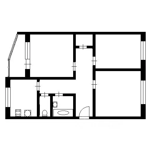 3-к кв. Воронежская область, Воронеж ул. Грамши, 76 (81.0 м) - Фото 2