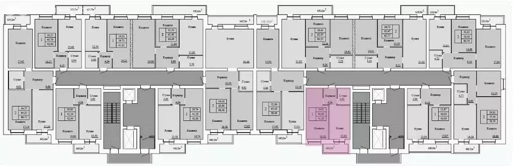 1-комнатная квартира: Ярославль, улица Карла Либкнехта, 19 (41.2 м) - Фото 1