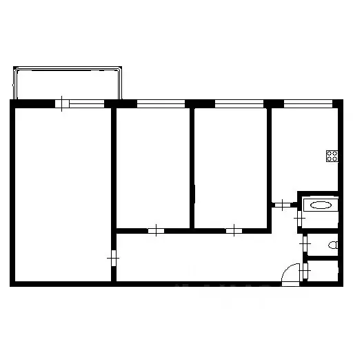 3-к кв. Санкт-Петербург ул. Коммуны, 28к3 (58.2 м) - Фото 1