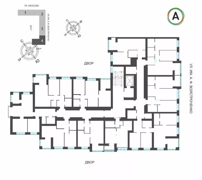 1-к кв. Брянская область, Брянск Архитектор жилой комплекс (39.25 м) - Фото 2