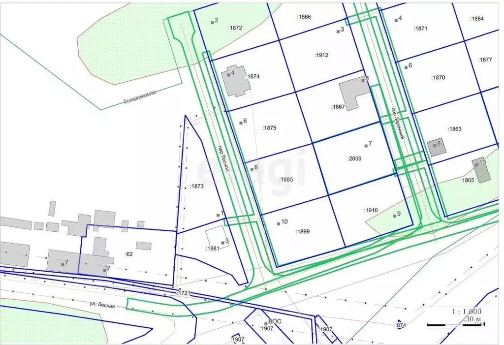 Участок в посёлок городского типа Голышманово, Лесной переулок (12 м) - Фото 2