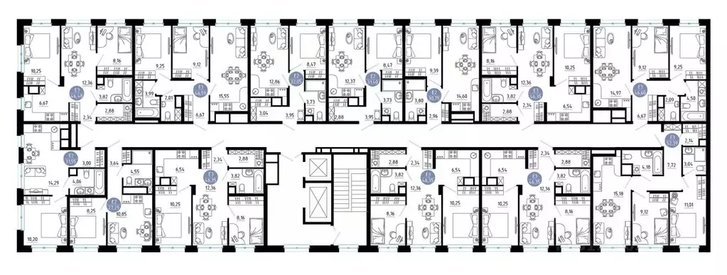 2-к кв. Рязанская область, Рязань 9-10-й кв-л,  (46.35 м) - Фото 2