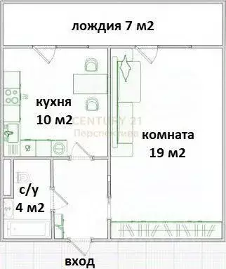 1-к кв. Московская область, Балашиха Октябрьская ул., 8 (36.7 м) - Фото 2