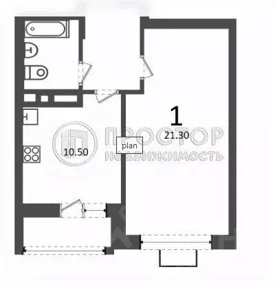 1-к кв. Москва проезд Шокальского, 28Ак1 (40.8 м) - Фото 2