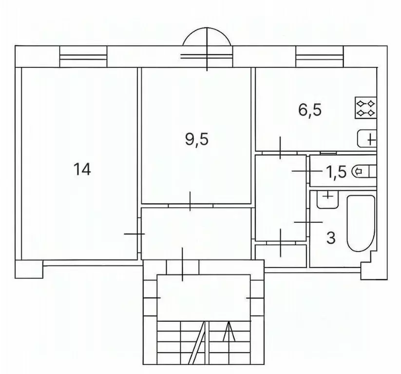 2-к кв. Санкт-Петербург Удельный просп., 21 (42.0 м) - Фото 2