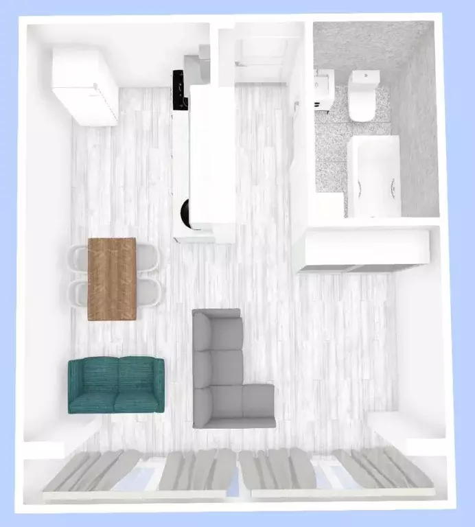 1-к кв. Крым, Ялта муниципальный округ, Восход пгт ул. Авроры, 50 ... - Фото 2