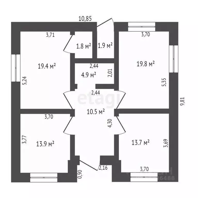 Дом в Амурская область, Благовещенский район, с. Чигири ул. ... - Фото 2
