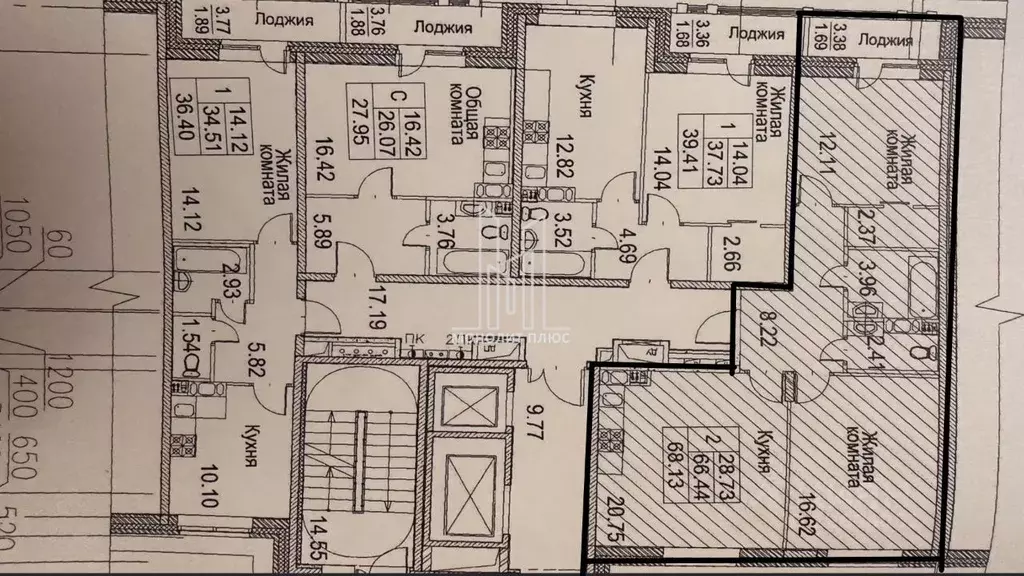 2-к кв. Санкт-Петербург ул. Плесецкая, 6 (68.13 м) - Фото 1