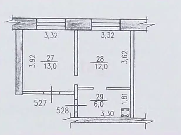 2-к кв. Хабаровский край, Хабаровск Гаражный проезд, 7 (32.0 м) - Фото 2