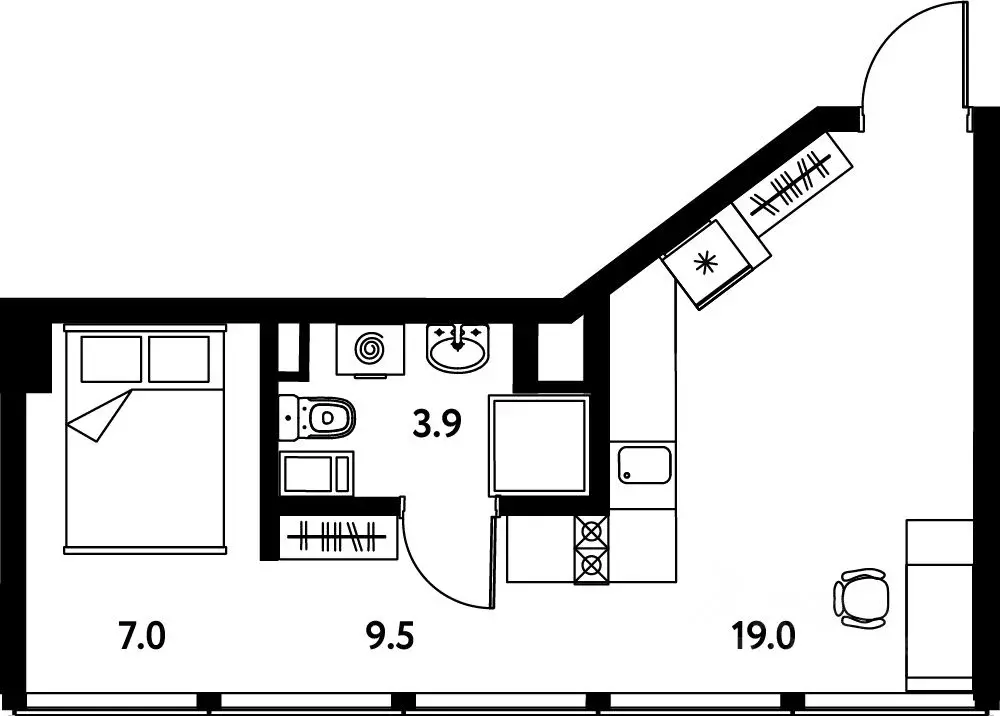 1-к кв. Санкт-Петербург Московский просп., 115В (30.2 м) - Фото 0