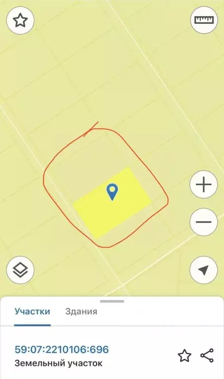 Участок в Пермский край, Краснокамский муниципальный округ, Новоселы-1 ... - Фото 1