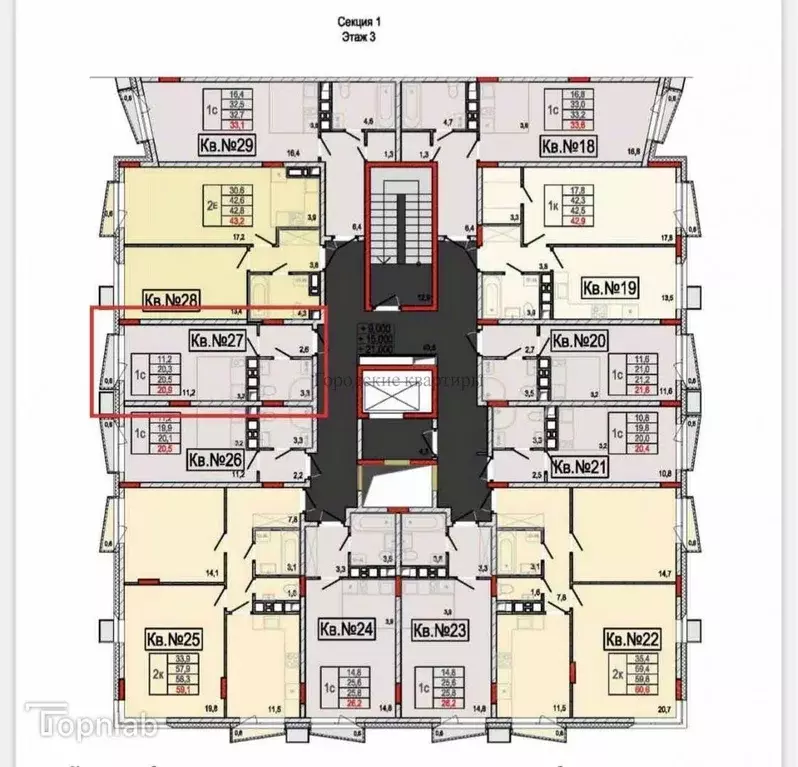 Студия Московская область, Химки Сходня мкр, ул. Фрунзе, 30 (20.5 м) - Фото 0