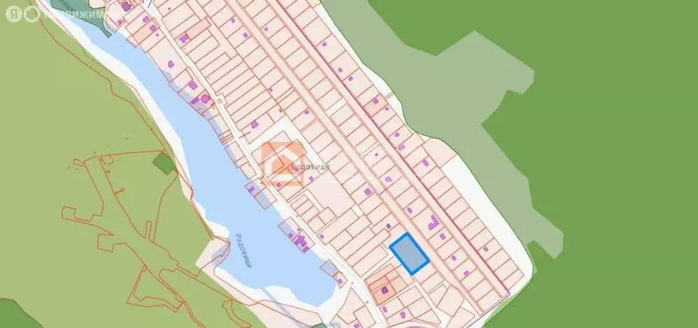 Участок в деревня Радовище, Приозёрная улица (40 м) - Фото 2