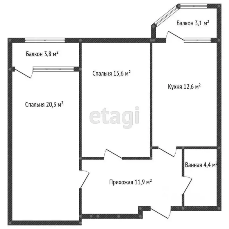 2-к кв. Краснодарский край, Геленджик ул. Витебская, 14к2/1 (64.8 м) - Фото 1