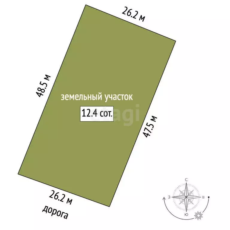 Участок в Лямбирский район, село Берсеневка (12.41 м) - Фото 0