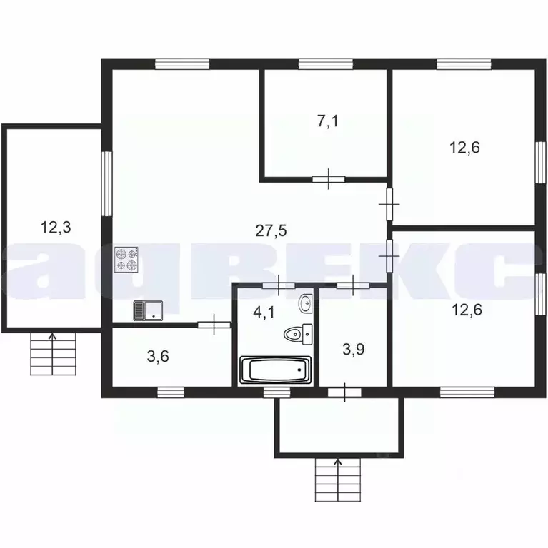 Коттедж в Ленинградская область, Ломоносовский район, Гостилицкое ... - Фото 2