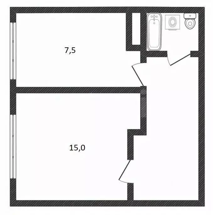 1-к кв. Тверская область, Тверь пос. Литвинки, 4 (32.0 м) - Фото 2