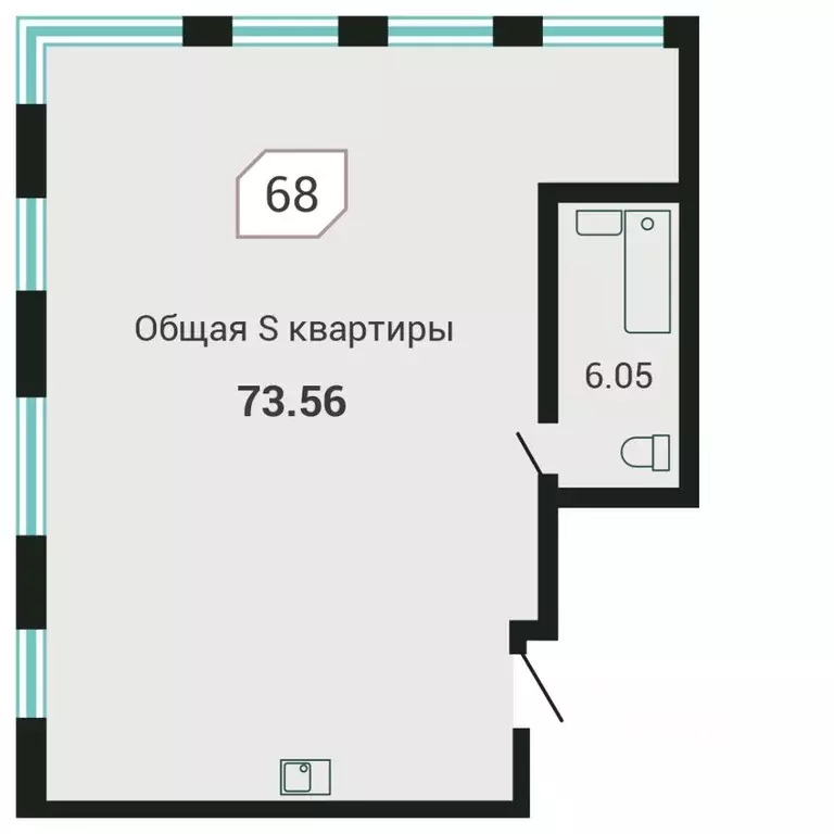 2-к кв. Приморский край, Владивосток Санаторная мкр, ул. Третья, 5В ... - Фото 1