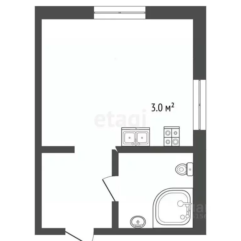 1-к кв. Татарстан, Альметьевск просп. Габдуллы Тукая, 37 (23.8 м) - Фото 2