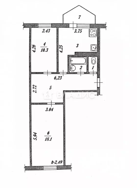 2-к кв. Белгородская область, Белгородский район, Разумное рп ул. ... - Фото 2