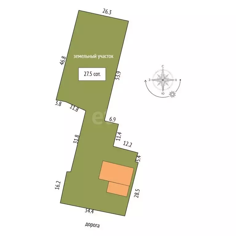 Дом в посёлок Омский, Новая улица (180 м) - Фото 0