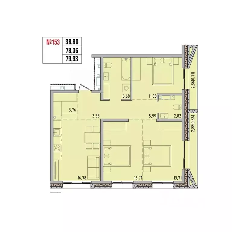 3-к кв. Иркутская область, Иркутский муниципальный округ, Маркова рп, ... - Фото 1