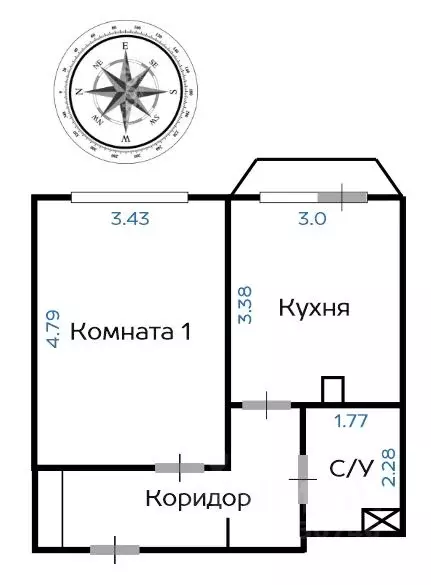 1-к кв. Московская область, Ленинский городской округ, Боброво пгт ул. ... - Фото 2
