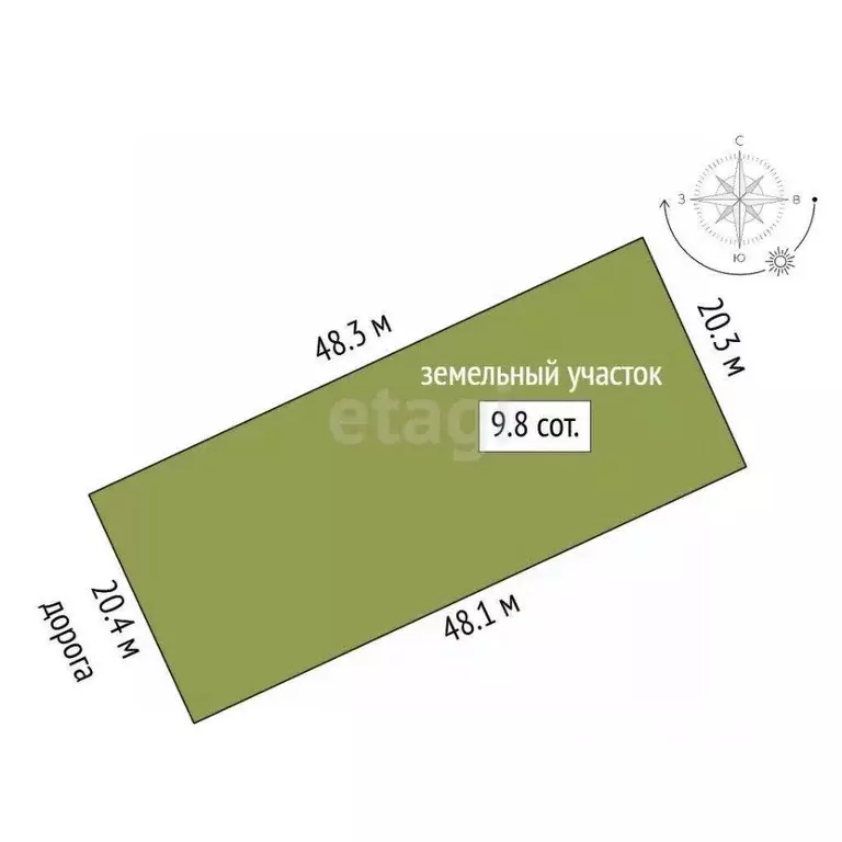 Участок в Ростовская область, Аксайский район, Большелогское с/пос, ... - Фото 2