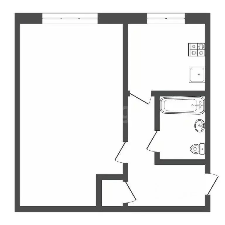 1-к кв. Тульская область, Киреевск ул. Горняков, 9А (30.6 м) - Фото 2