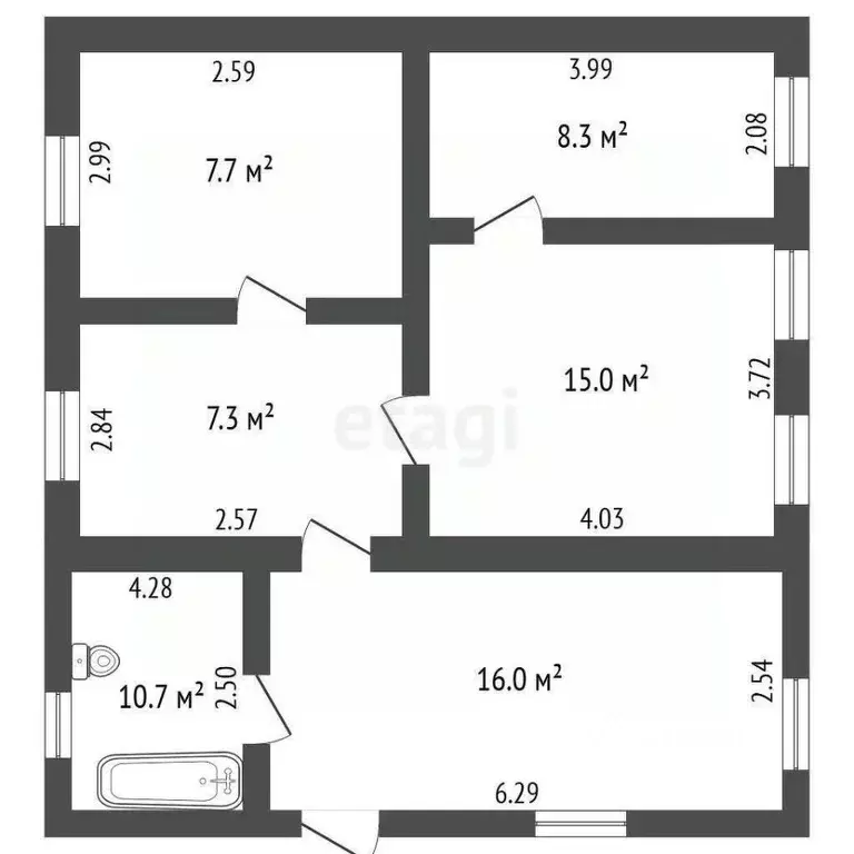 Дом в Крым, Кировский район, Абрикосовское с/пос, с. Кринички ул. ... - Фото 2