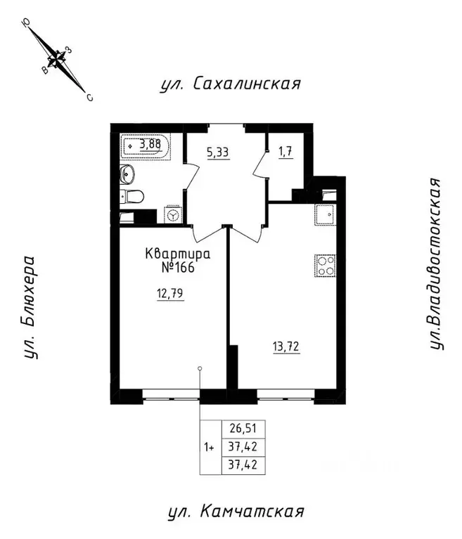 1-к кв. Свердловская область, Екатеринбург ул. Кронштадтская, 30 ... - Фото 0