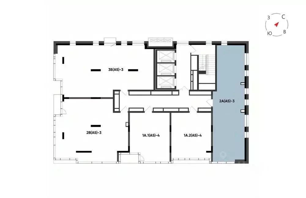 2-к кв. Татарстан, Казань Минтимер жилой комплекс (77.48 м) - Фото 2