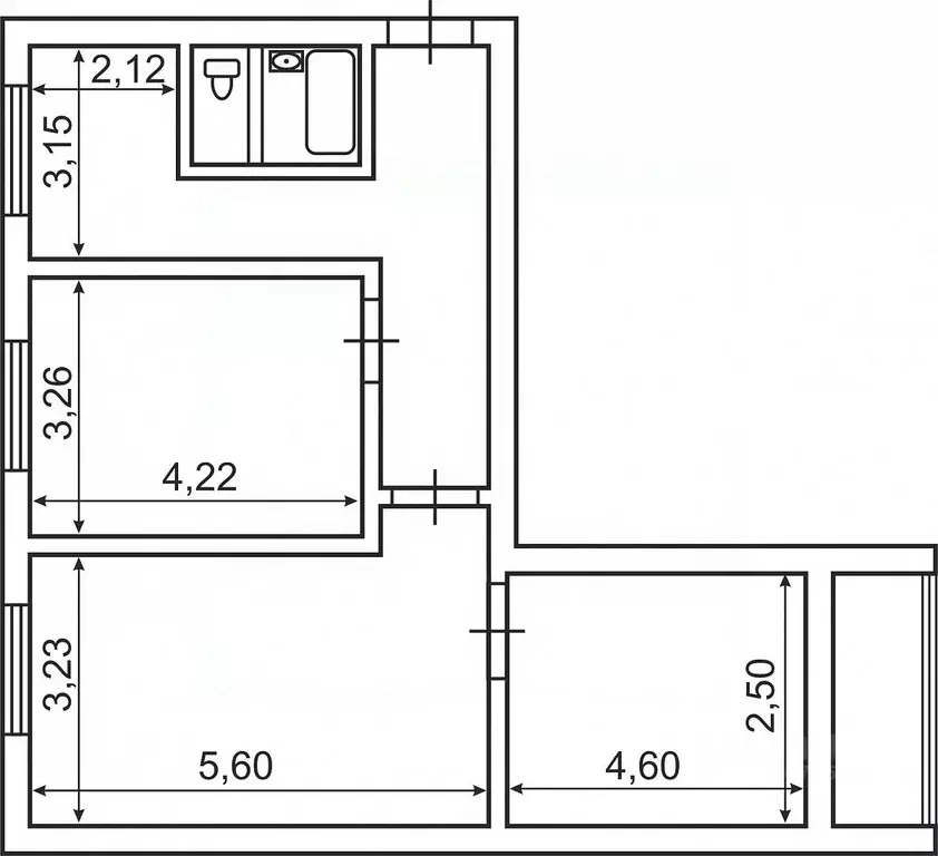 3-к кв. Москва ул. Бусиновская Горка, 1К1 (62.5 м) - Фото 1