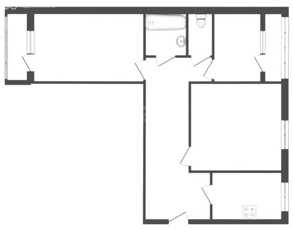 3-комнатная квартира: Ярославль, Ранняя улица, 12 (61.7 м) - Фото 1
