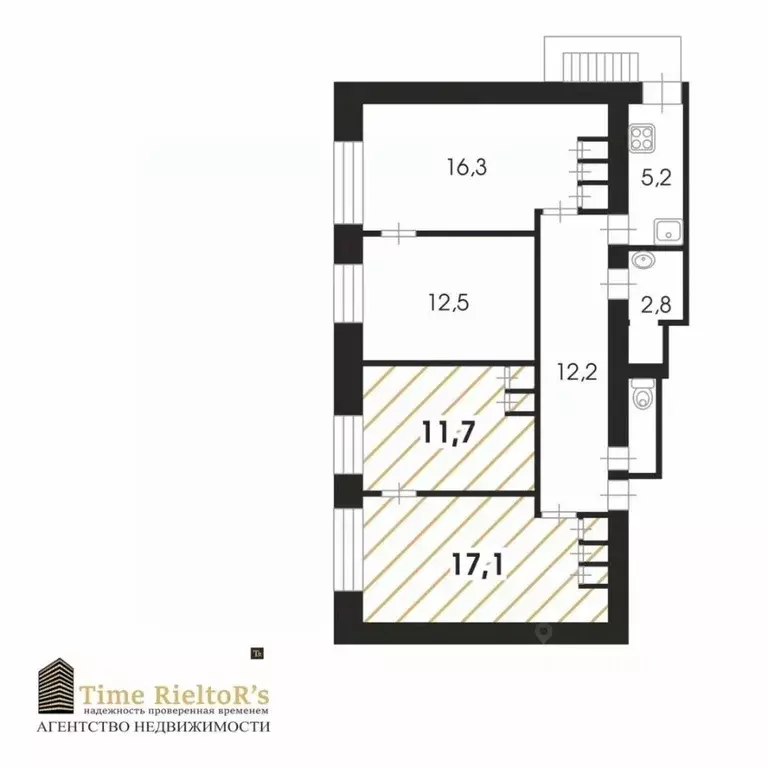 Комната Санкт-Петербург просп. Наставников, 46К2 (17.1 м) - Фото 2