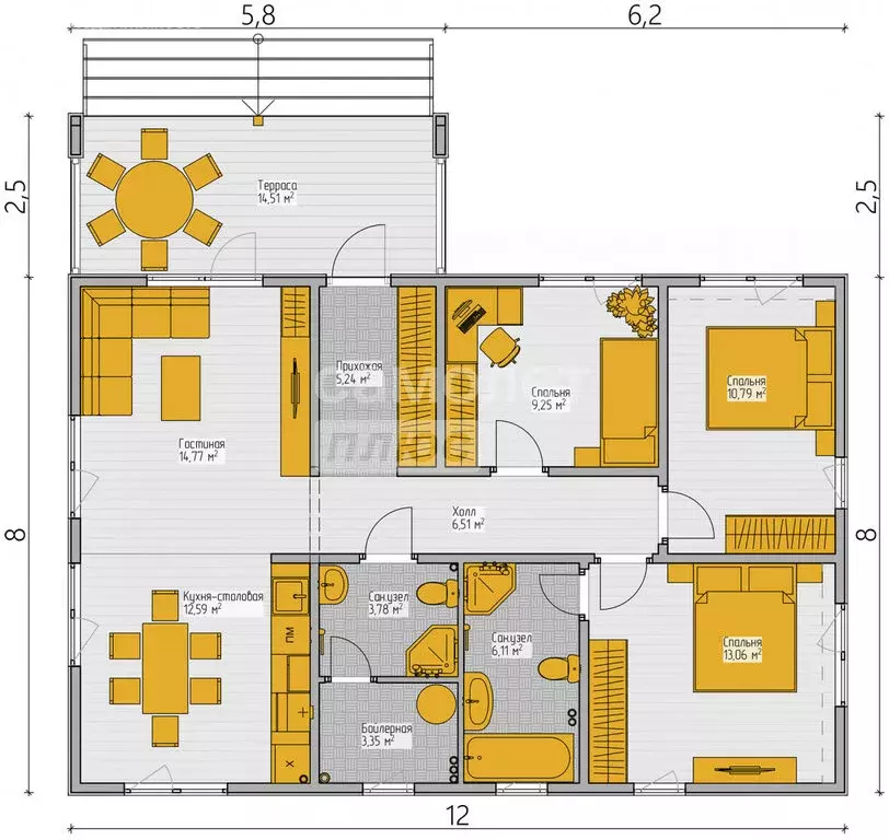 Участок в Московская область, Можайский муниципальный округ, деревня ... - Фото 1