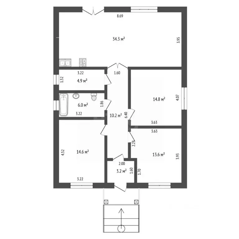 Дом в Ростовская область, Батайск Крымская ул. (100 м) - Фото 2