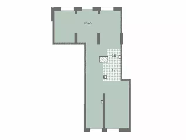 Офис (92.32 м) - Фото 1