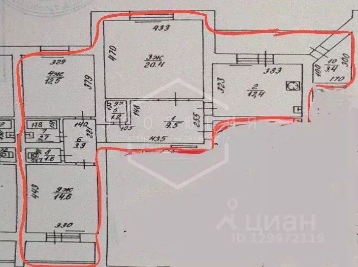 3-к кв. Калининградская область, Калининград Тихорецкая ул., 12 (82.6 ... - Фото 2