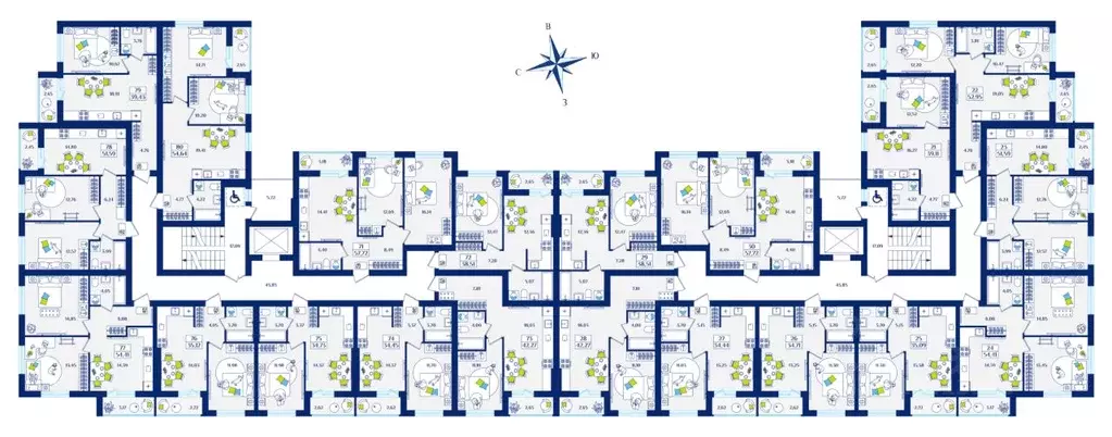 1-к кв. Калининградская область, Зеленоградск  (38.51 м) - Фото 2