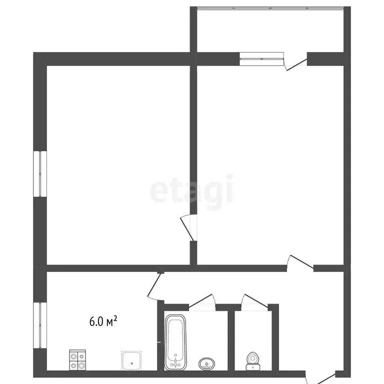 2-комнатная квартира: Муром, Орловская улица, 15 (41.5 м) - Фото 1